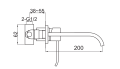 Bateria umywalkowa Kohlman Axis QW183N 4