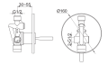 Bateria prysznicowa Kohlman Maxima QW220M 4