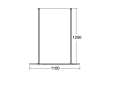 Kabina prysznicowa Walk In Aveo Due 110 cm Besco 4