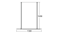 Kabina prysznicowa Walk In Aveo Due 130 cm Besco 4
