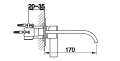 Bateria umywalkowa Kohlman Dexame QW185D 4