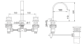 Bateria umywalkowa Kohlman Nexen-S SQB202U 4