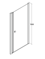 Drzwi prysznicowe Sinco 80 cm Besco 4