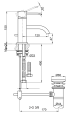 Bateria umywalkowa Kohlman Axis QB100N 4