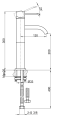 Bateria umywalkowa Kohlman Axis QB170N 5