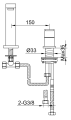 Bateria umywalkowa Kohlman Excelent QB205H 5