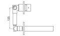 Bateria umywalkowa Kohlman Axis QW183N 5