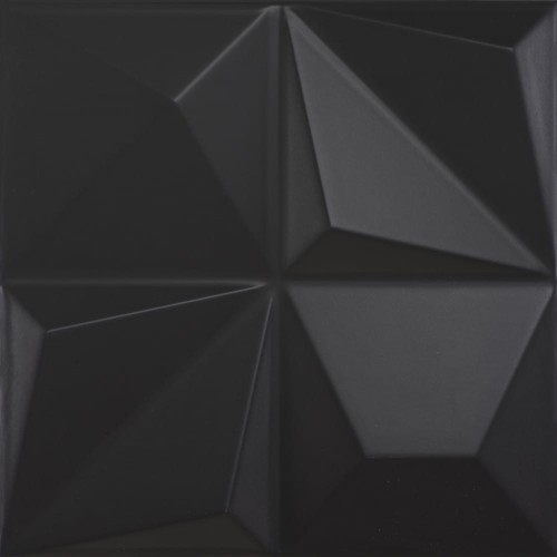 Płytka ścienna Dune Multishapes Black 25x25 cm