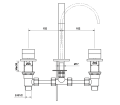 Bateria umywalkowa Kohlman Axis QB202N 5