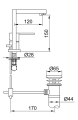 Bateria umywalkowa Kohlman Excelent QB205H 6