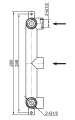 Bateria umywalkowa Kohlman Excelent QW196H 6