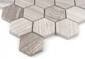 Mozaika Dunin Woodstone Grey Hexagon 48 2