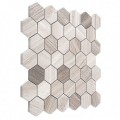Mozaika Dunin Woodstone Grey Hexagon 48 3
