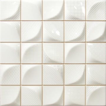 Płytka ścienna Dune   3D WHITE 25 x 25 cm