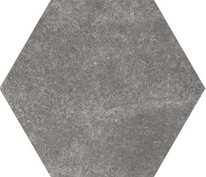 Płytka podłogowa Equipe Hexatile Cement Black 17,5 x 20 cm