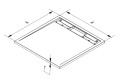 Brodzik SanSwiss Ronal Ila 80x80 cm 3