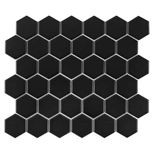 Mozaika Dunin Hexagon Black 51 matt