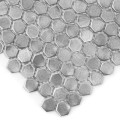 Płytka ścienna Dunin Metallic ALLUMI HEXAGON SILVER 14 3