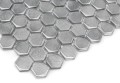 Płytka ścienna Dunin Metallic ALLUMI HEXAGON SILVER 14 4