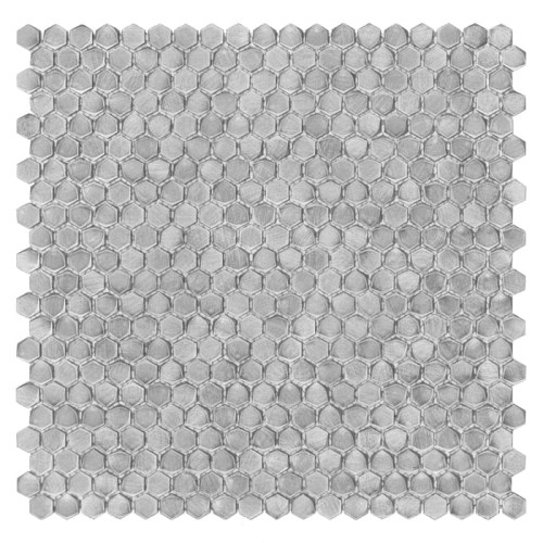 Płytka ścienna Dunin Metallic ALLUMI HEXAGON SILVER 14