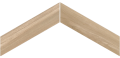 Płytka drewnopodobna Emil Sleek Wood Beige Chevron 11x54 cm