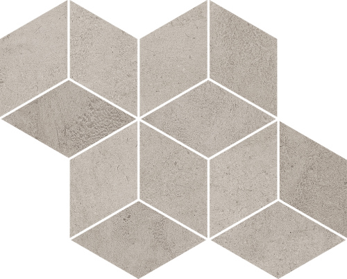 Paradyż Pure City Grys Mozaika Romb Hexagon 20,4 x 23,8 cm
