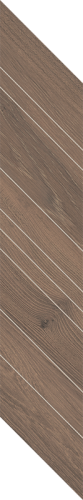 Płytka drewnopodobna Paradyż Wildland Dark Dekor Chevron Lewy 14,8x88,8 cm