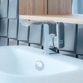 Laveo Calla - bateria umywalkowa z wylewką L chrom 2