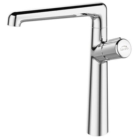 Laveo Pretto - bateria umywalkowa stojąca z wylewką L chrom