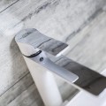 Laveo Raila - bateria umywalkowa stojąca nablatowa chrom/biały 3