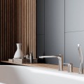 Laveo Alea - bateria wannowa stojąca 3-otworowa chrom 2