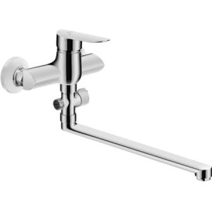 Laveo Appia - bateria wannowa ścienna z ruchomą wylewką bez zestawu natryskowego