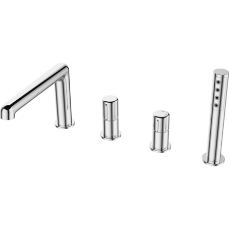 Laveo Pretto - bateria wannowa 4-otworowa chrom