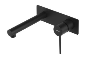 Bateria umywalkowa podtynkowa Corsan CMB7515BL Lugo czarna z wylewką