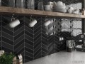 Płytka ścienna Equipe CHEVRON WALL BLACK LEFT 18,6X5,2CH 2