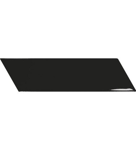 Płytka ścienna Equipe CHEVRON WALL BLACK RIGHT 18,6X5,2CH G1
