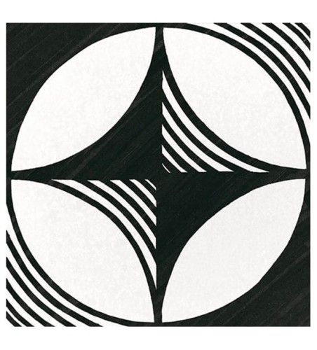 Płytka podłogowa Equipe COMPASS B&W 20X20 G1 EQ