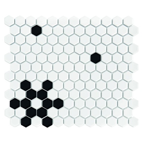 Mozaika Dunin Mini Hexagon B&W Snow