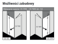 Kermi Osia  Drzwi otwierane z polem stałym 90 cm 4