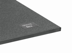 Płytka podłogowa Roca-Armani Shagreen Nero Logo 52,4x104,9