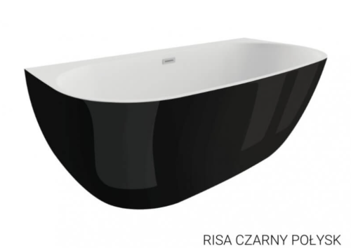 Wanna wolnostojąca Risa 170 Czarny Połysk