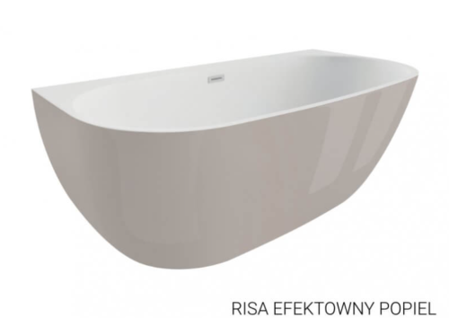 Wanna wolnostojąca Risa 170 Biała Efektowny Popiel