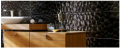 Płytka ścienna Azteca Unik R90 Bubbles Black Glossy 30x90 3