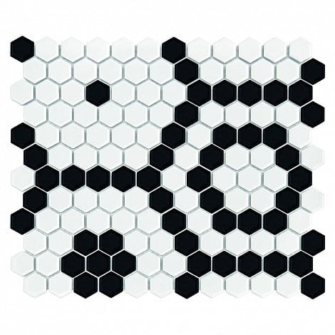 Mozaika Dunin Mini Hexagon B&W Bee