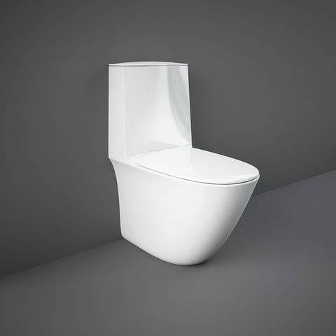 Rak Ceramics SENSATION MISKA WC RIMLESS DO KOMPAKTU 62X38 CM BIAŁY POŁYSK