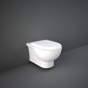 Rak Ceramics TONIQUE miska z deską  55X36 BIAŁY POŁYSK