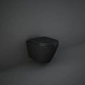 Rak Ceramics FEELING miska WC podwieszana z deską  52X36 CM CZARNY MAT (504)