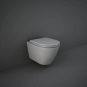 Rak Ceramics FEELING miska WC podwieszana z deską 52X36 CM SZARY MAT (503)