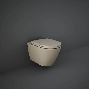Rak Ceramics FEELING miska WC powieszana z deską 52X36 CM CAPPUCCINO MAT (514)