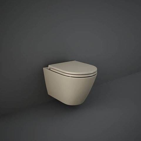 Rak Ceramics FEELING miska WC powieszana z deską 52X36 CM CAPPUCCINO MAT (514)